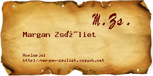 Margan Zsüliet névjegykártya
